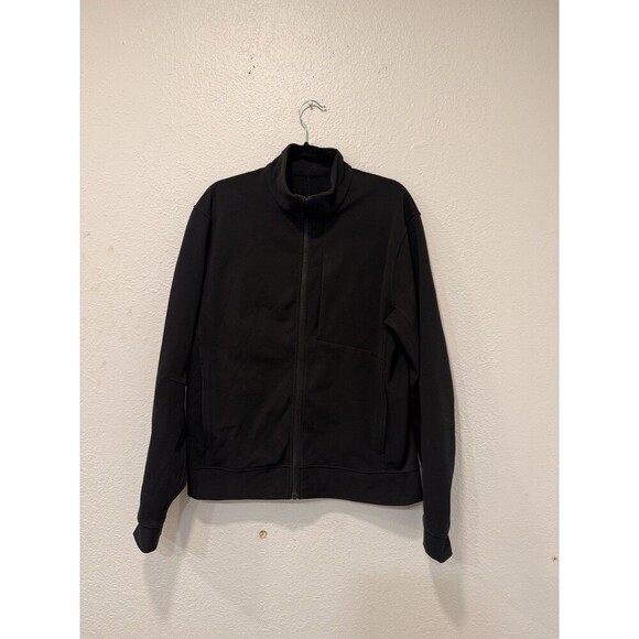 Lululemon Sojourn Jacket Mens Medium Black Full Zip Pockets Outdoor Activewear - Picture 3 of 9